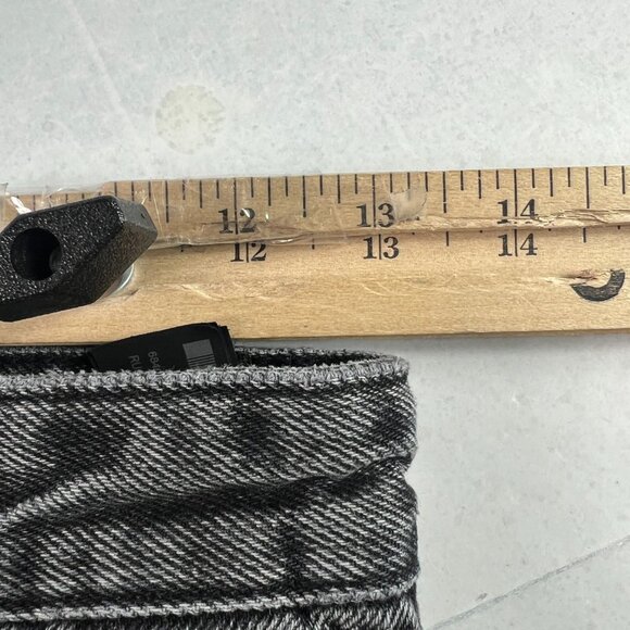 Zara Jeans Women's 26 x 32* High Rise Baggy Black Faded Cotton Denim Tag 0 - Picture 16 of 16